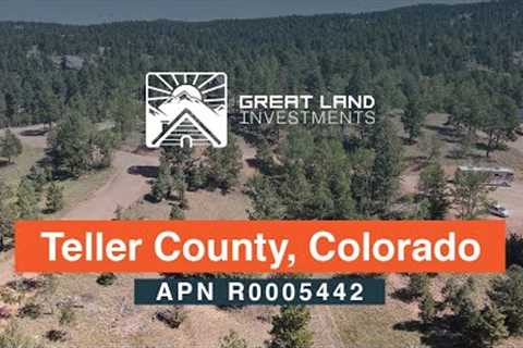 land for sale in Colorado Teller County CO Mountain Estates with trees