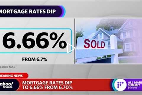 Housing: Mortgage rates dip to 6.66%