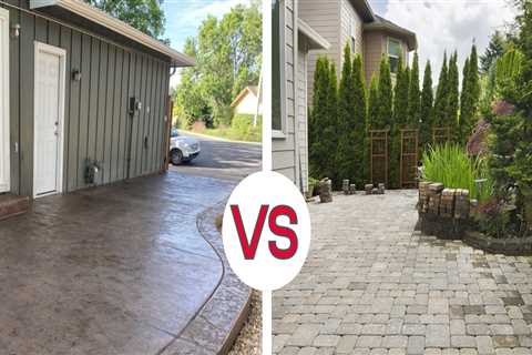 Which is cheaper a concrete patio or paver patio?