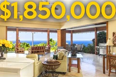 Hawaii real estate with an AWESOME Ocean view plus HUGE lanai Pool and Hot Tub!