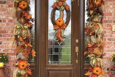 Easy and Elegant Thanksgiving Door Decor