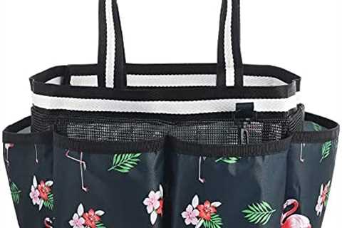 ALINK Mesh Shower Caddy Basket, Portable Travel Toiletry Bag for College Dorm Bathroom Gym –..