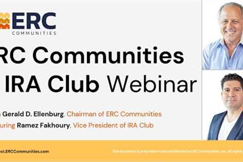 ERC Communities and IRA Club Webinar
