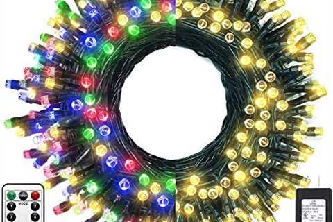 200 LED 66ft Christmas Lights Color Changing String Lights Outdoor, Green Wire String Light 11..