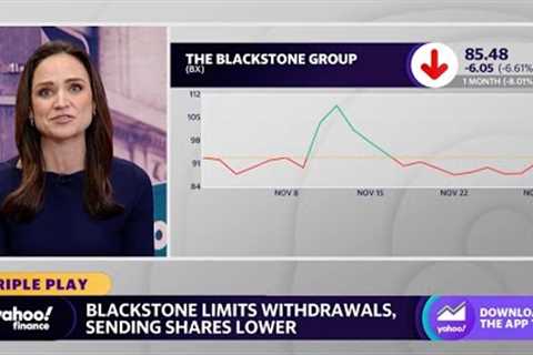 Blackstone stock falls after limiting real estate fund withdrawals