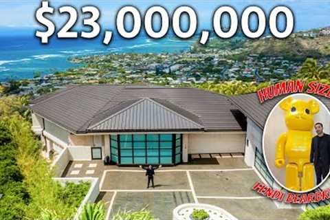 Touring a $23,000,000 Hawaiian Mansion Filled with Rare Expensive Art!