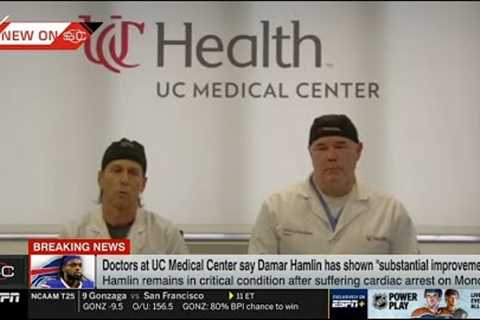 [BREAKING] Doctors at UC Medical Center pay Bills'' Damar Hamlin has shown substantial improvement