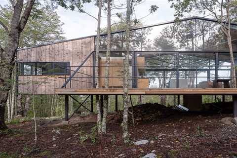This Wood, Glass, and Metal Cabin Hovers Above the Forest Floor in Chile