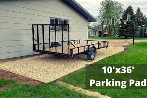 DIY Rock Parking Pad