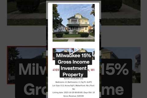 Milwaukee 15% Grossing Investment Property #realestate  #investmentproperty #rentalproperty