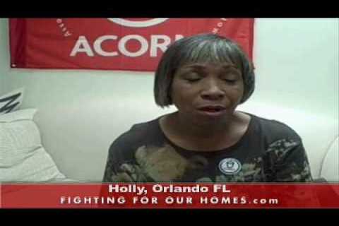 Holly fights foreclosure in Orlando FL