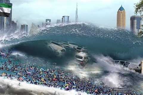 Dubai now! Storm and Wind with a speed of 203km/h blew away houses ở UAE