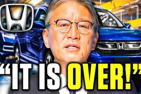 HUGE NEWS! Honda CEO SHOCKING Warning To SHUT DOWN EVs!