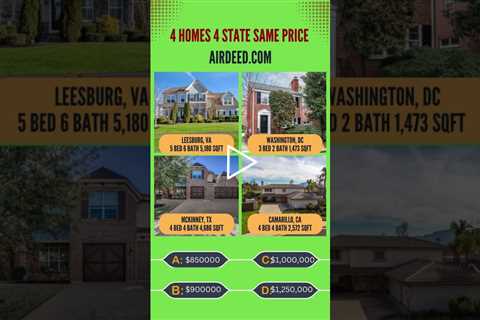 4 Million Dollar Homes In 4 States Same Price | Airdeed Homes