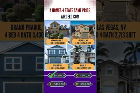 4 Homes For Sale In 4 States Same Price | Airdeed Homes