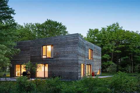 Live-Edge Siding Covers This Prefab Cabin in Upstate New York