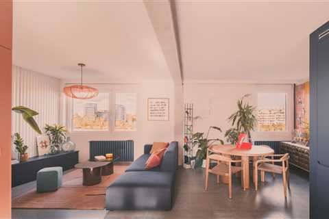 Nine People Once Lived in This Tiny Madrid Apartment, Now Refreshed With Bold Color for Two