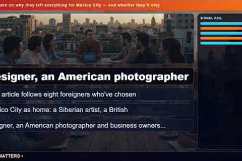 8 foreigners on why they left everything for Mexico City — and whether they'll stay