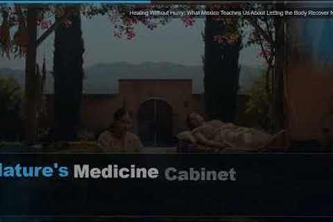 Healing Without Hurry: What Mexico Teaches Us About Letting the Body Recover Naturally