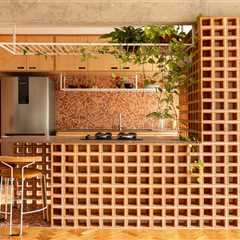 Beautifully Chaotic Caquinhos Tile Grounds This Small Apartment Renovation in Brazil